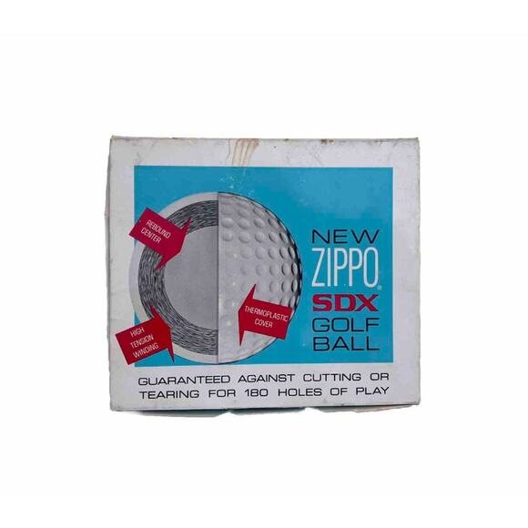 Vtg ZIPPO SDX GOLF BALLS Kenton Meadows Box 4 Sleeves 12 Balls - Picture 4 of 7
